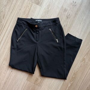 Karl Lagerfeld Black Pants with Zipper Details